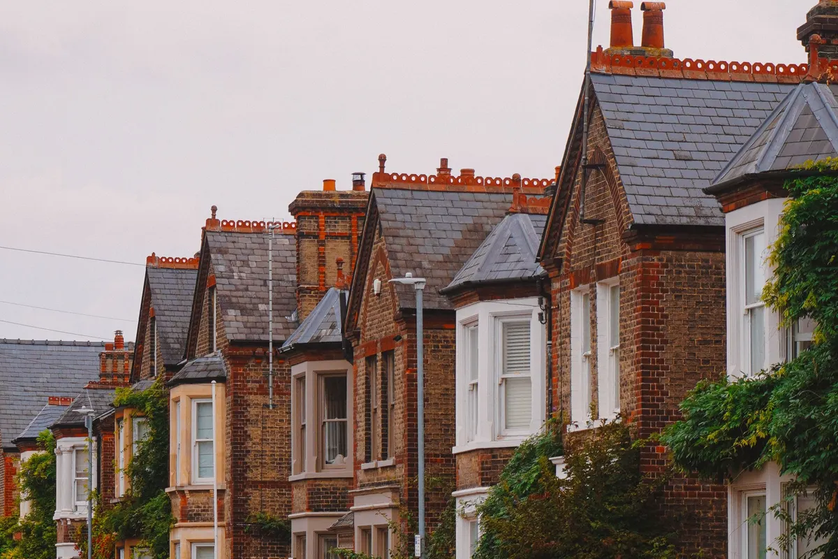 Bay-fronted Victorian terraced houses, illustrative