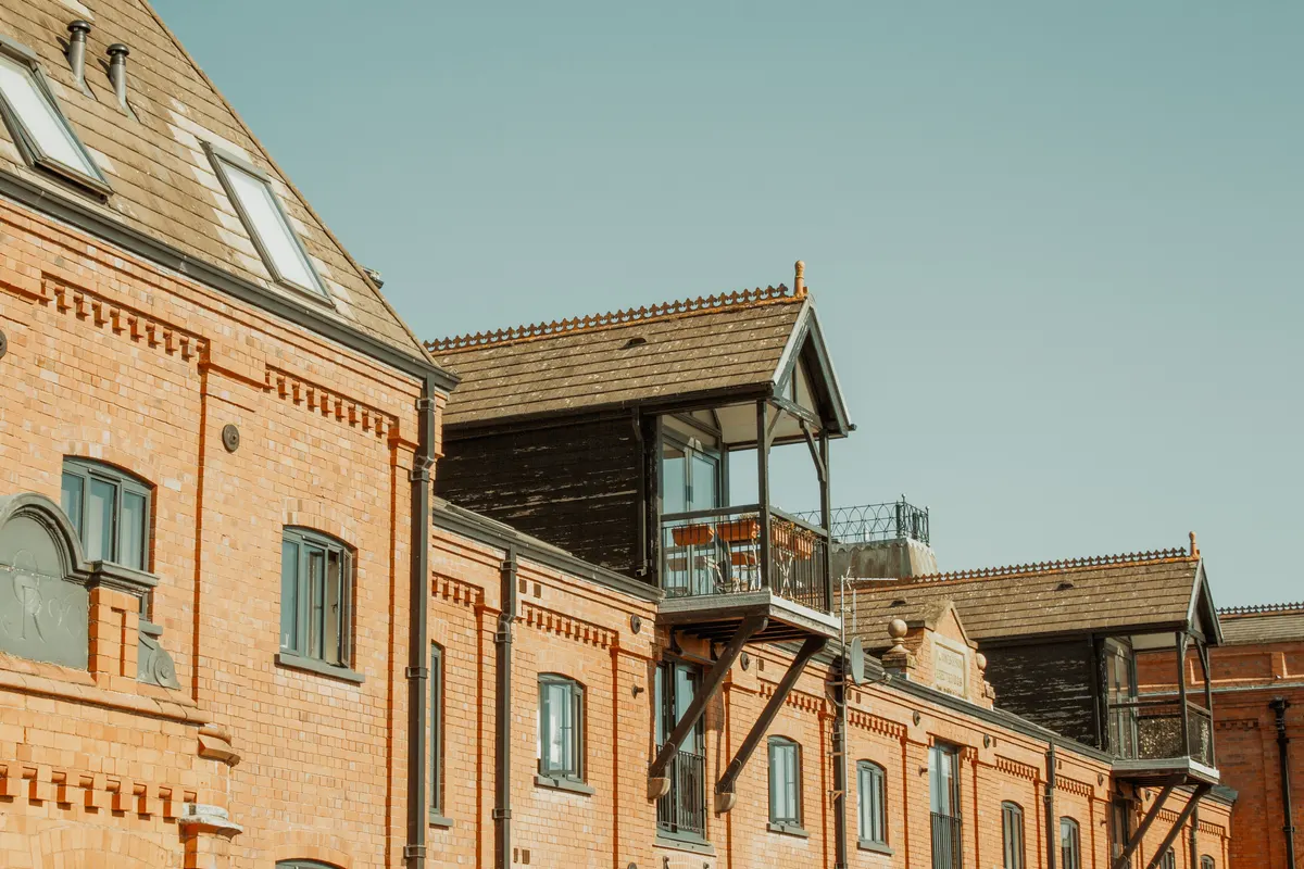 Three-storey brick town-centre building, illustrative